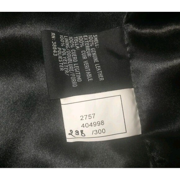 IZZI  LEATHER Black jacket large (298 of 300) Rn 38843 - Picture 9 of 16